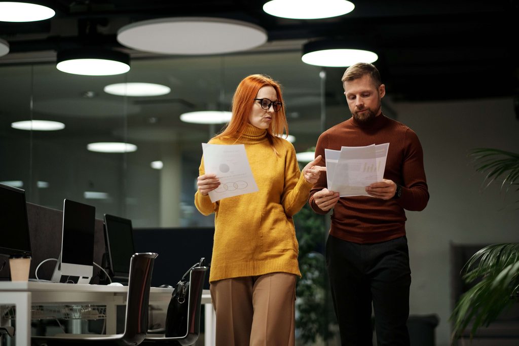 Payroll team reviewing salary structures ahead of wage revision